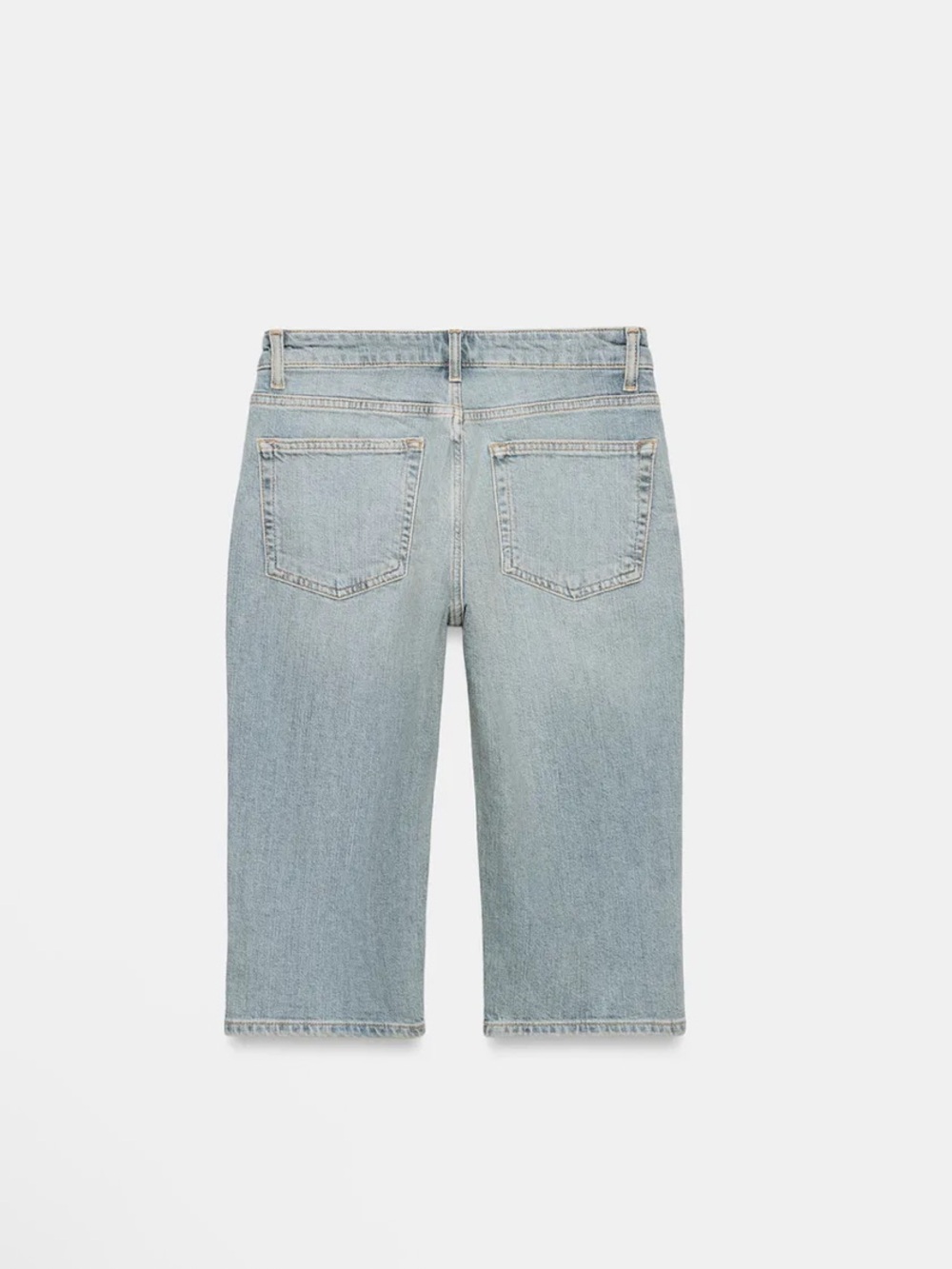 Zara TRF MID-RISE CAPRI JEANS - Picture 6 of 7